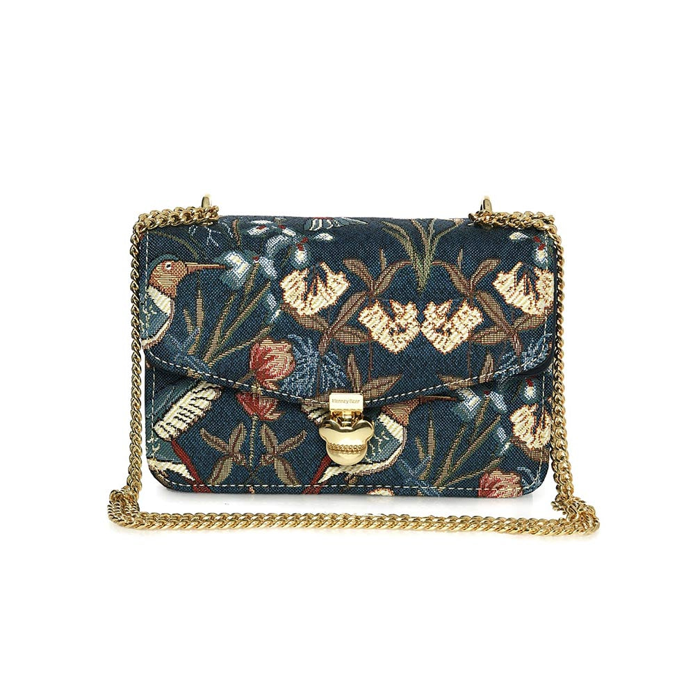 HENNEY BEAR Navy Blue Hummingbird Sling Bag