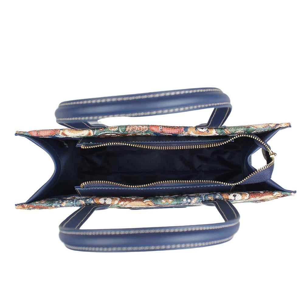 HENNEY BEAR Navy Blue Bear Handbag