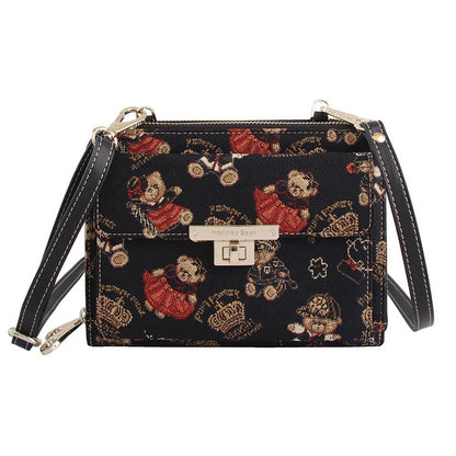 HENNEY BEAR Crown Bear Sling Bag with Detachable Strap