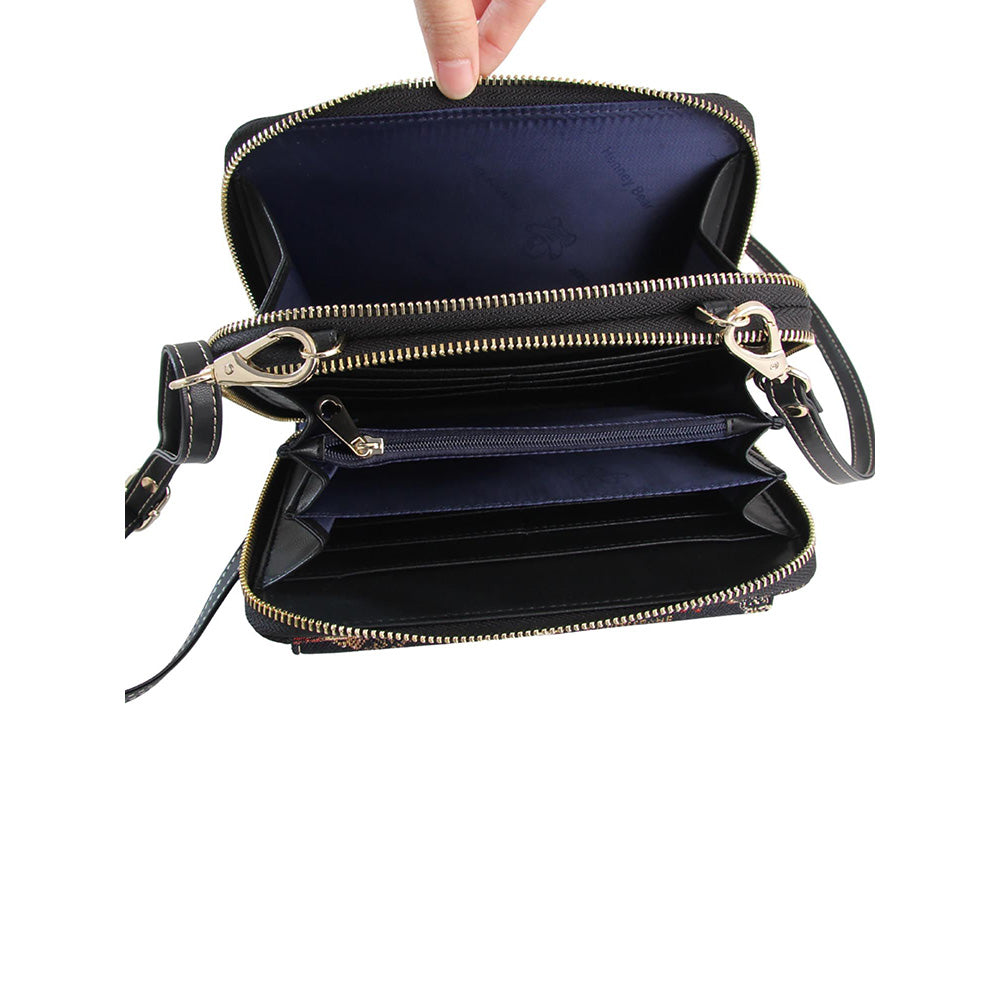 HENNEY BEAR Crown Bear Sling Bag with Detachable Strap