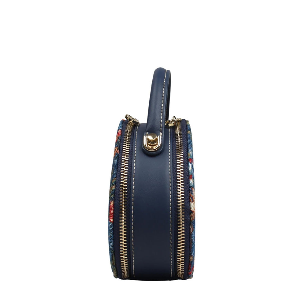 HENNEY BEAR Blue Hummingbird Sling Bag with Detachable Strap