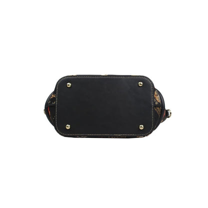 HENNEY BEAR Crown Bear Top Handbag and Pouch with Detachable Strap
