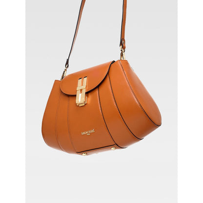 Hoche Paris Brioche Mini Top Handle Leather Handbag - Black