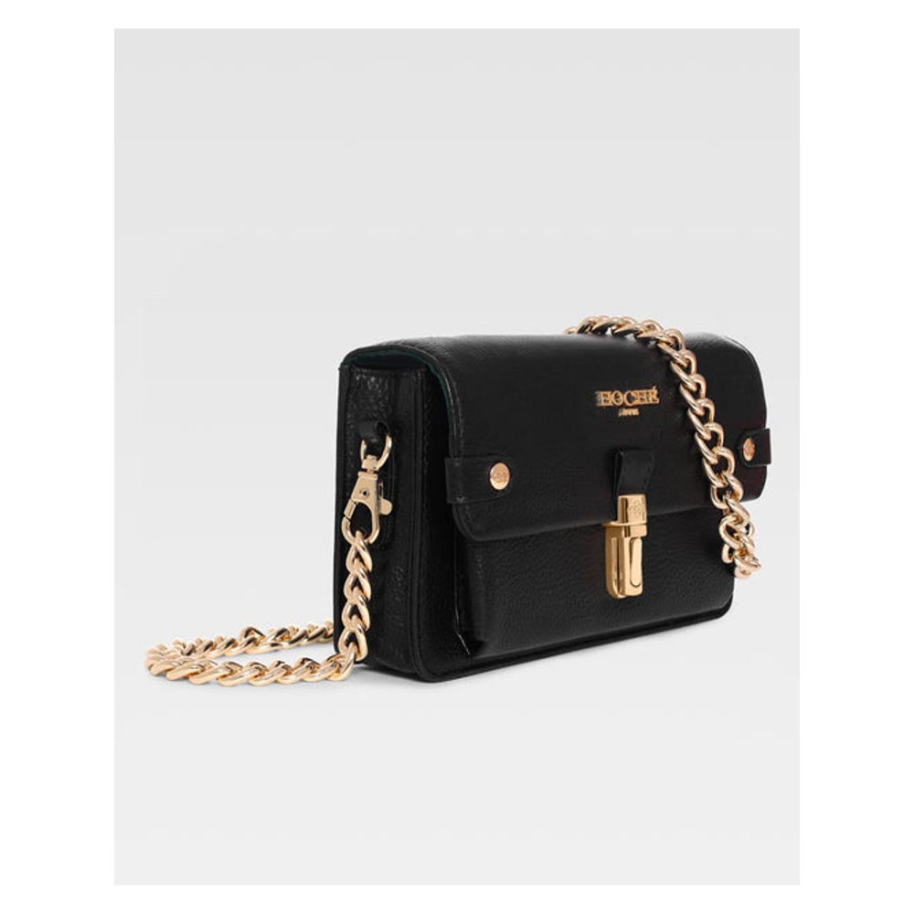 Hoche Paris Black Sac Lisse Sling Bag