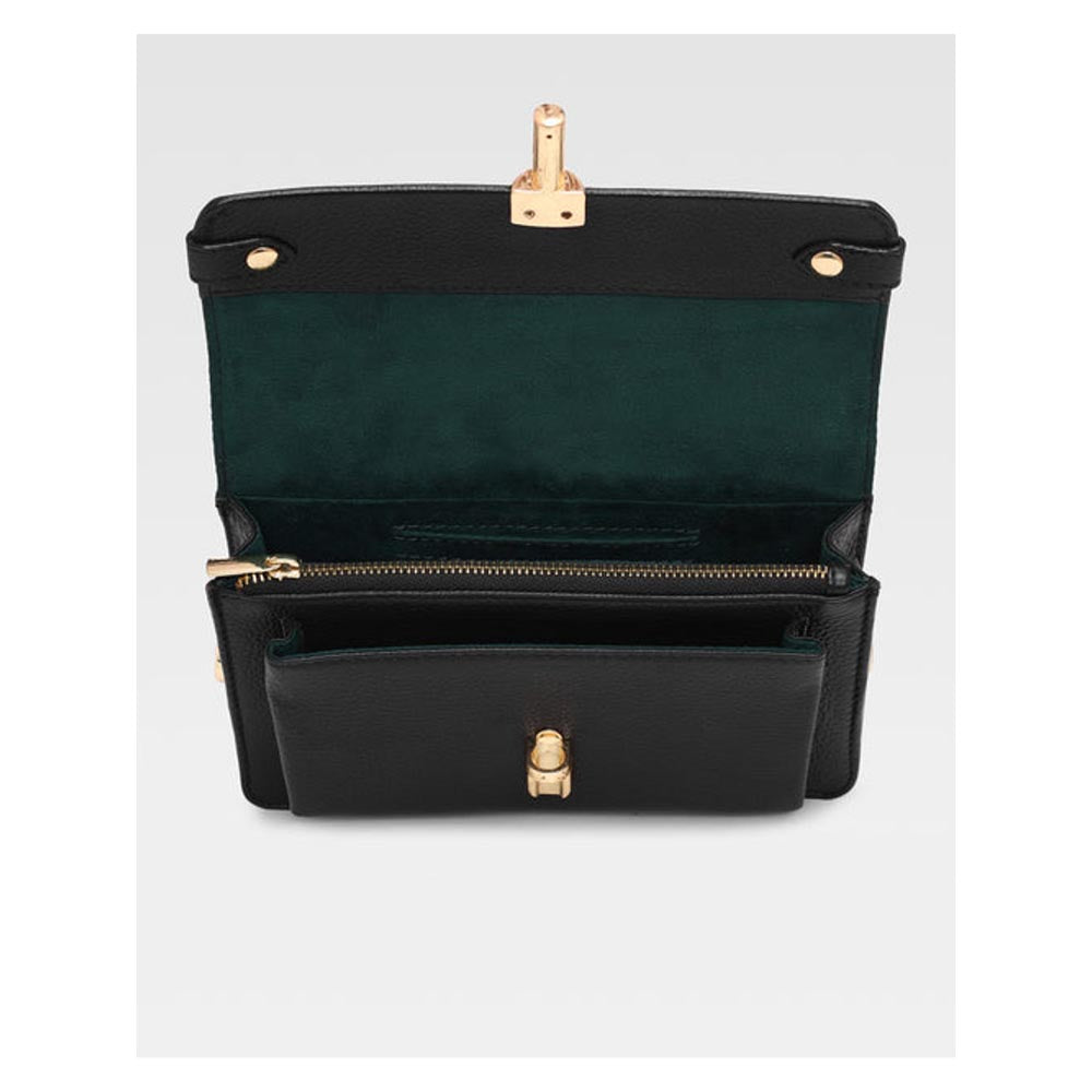 Hoche Paris Black Sac Lisse Sling Bag