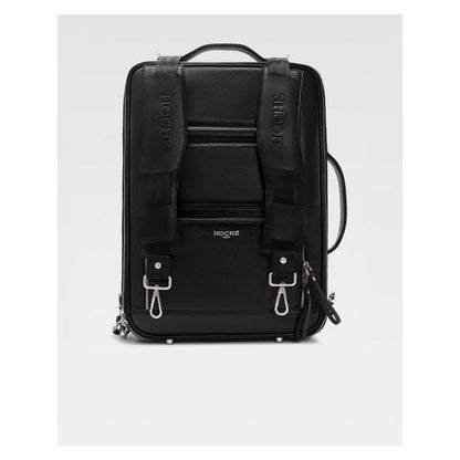 Hoche Paris Black Unstitch 3 In 1 Convertible Laptop Bag