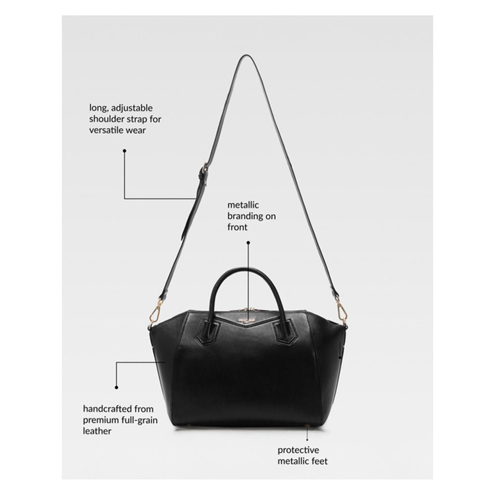 Hoche Paris Black Midi Sac De Bureau Black Satchel