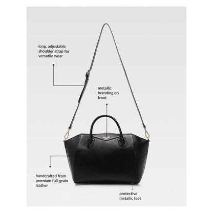 Hoche Paris Black Midi Sac De Bureau Black Satchel