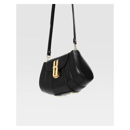 Hoche Paris Black Micro Brioche Top Black Hand Bag