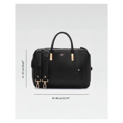 Hoche Paris Black Elle switch 3 In 1 Convertible Backpack