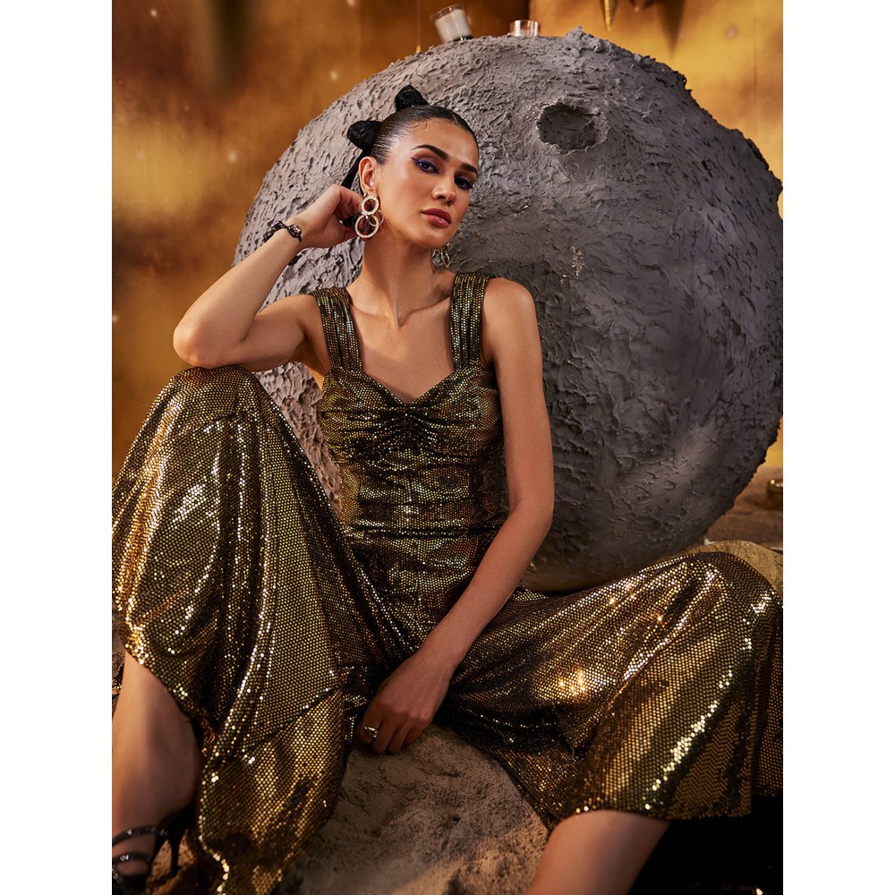 House of Fett Gold Interstellar Jumpsuit