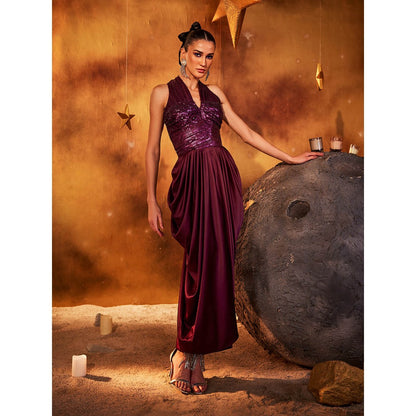 House of Fett Purple Galactic Queen Gown