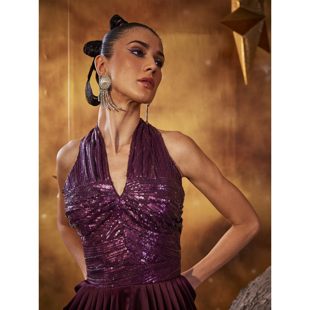 House of Fett Purple Galactic Queen Gown