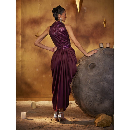 House of Fett Purple Galactic Queen Gown