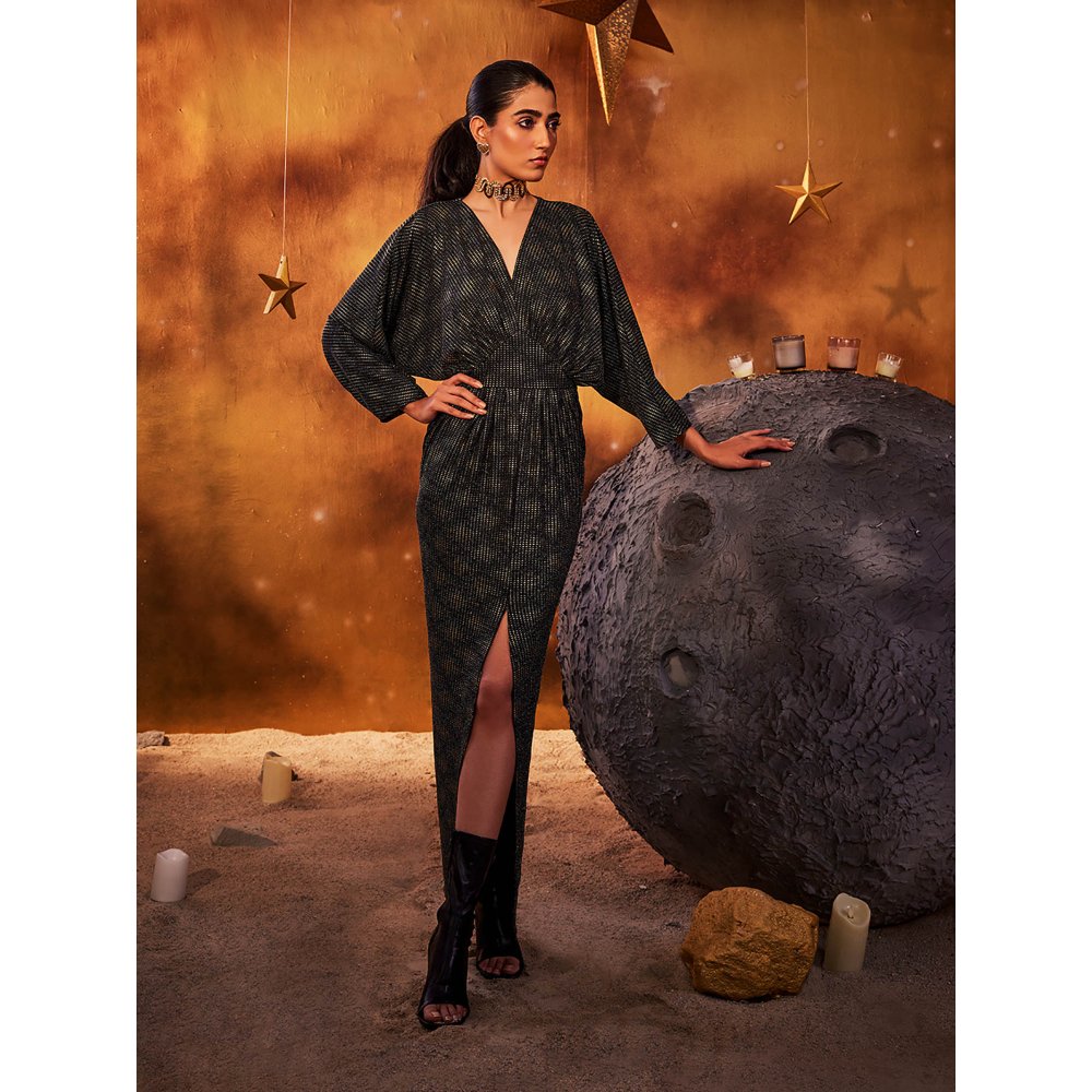 House of Fett Black Asteroid Gown