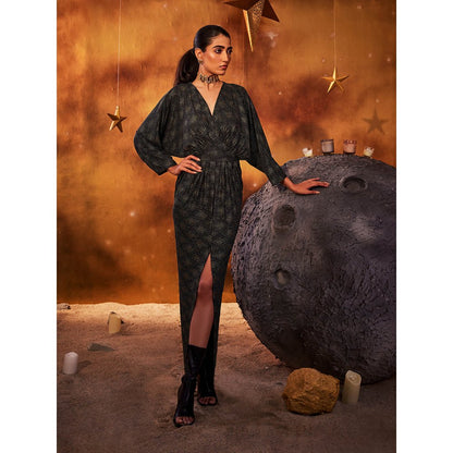 House of Fett Black Asteroid Gown