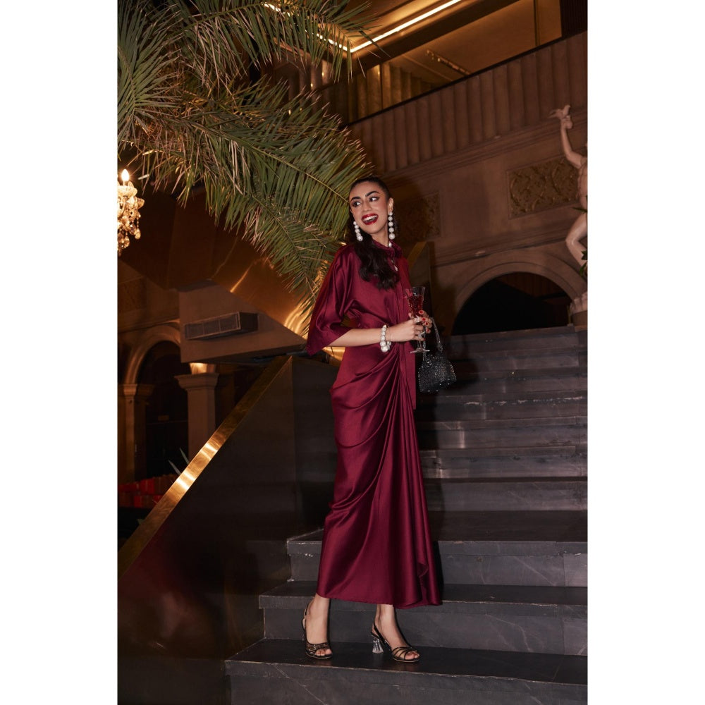 House of Fett Shiraz Waldorf Gown with Belt (Set of 2)