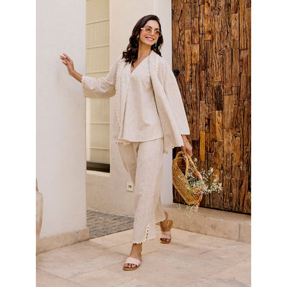 House of Fett Chiba Beige Co-Ord (Set of 3)