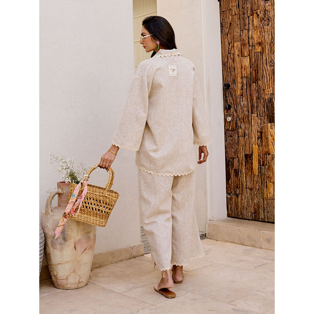 House of Fett Chiba Beige Co-Ord (Set of 3)