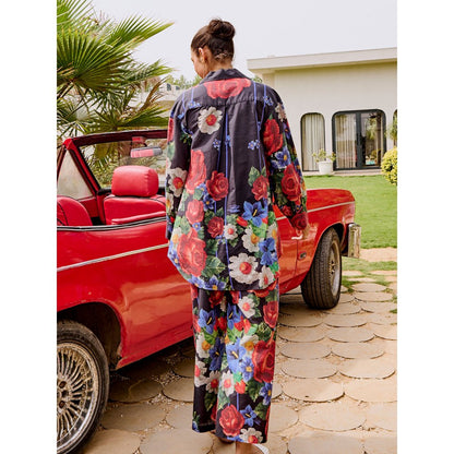 House of Fett Colmar Cross Stitch Cotton Co-Ord (Set of 2)