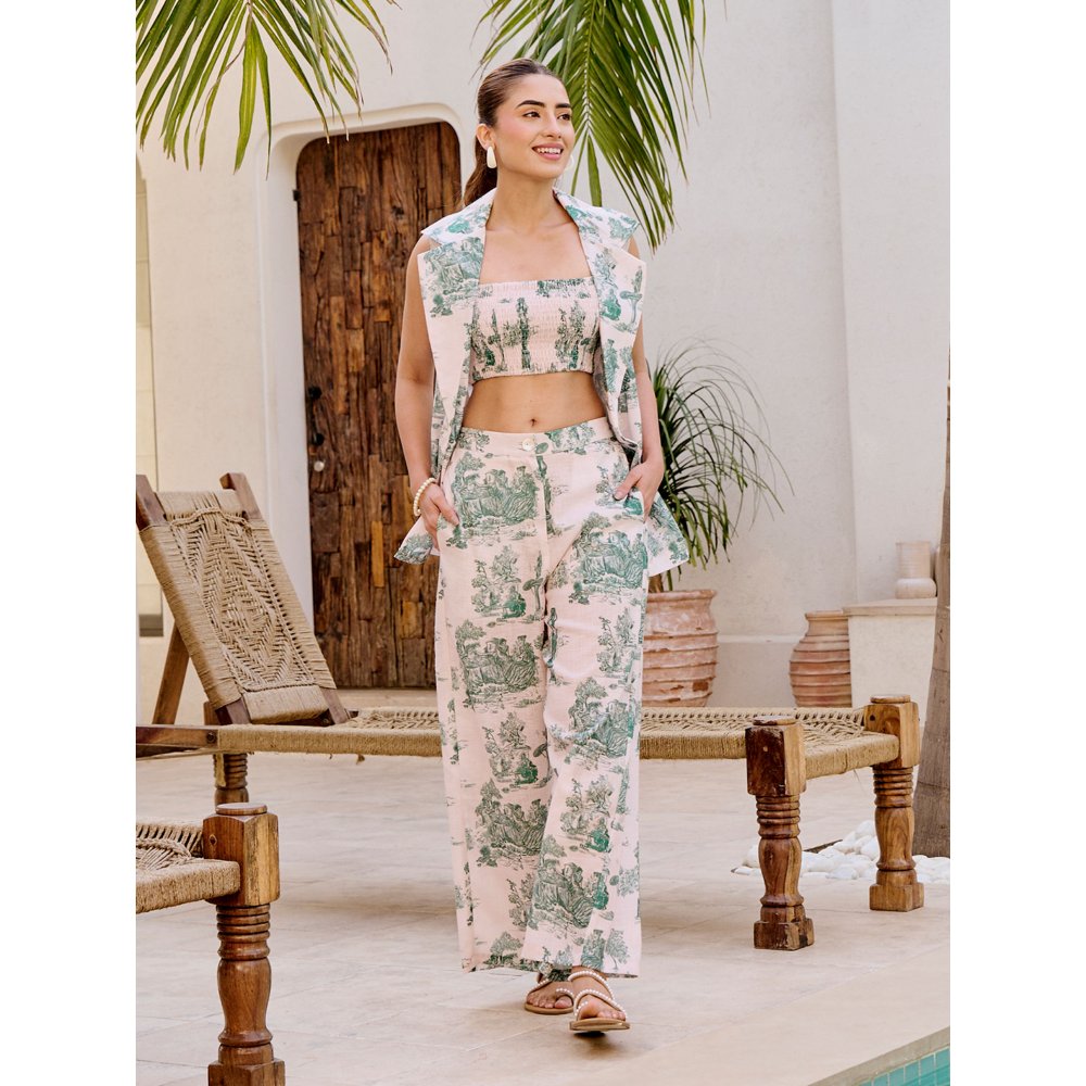 House of Fett Josas Toile Beige Co-Ord (Set of 4)