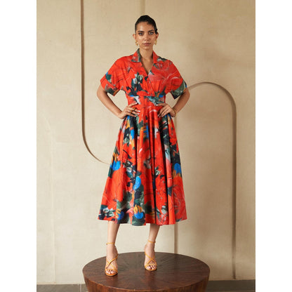 House of Fett Cherry Collins Red Dress