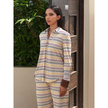 House of Fett Mirjam Crochet Multi-Color Co-Ord Set