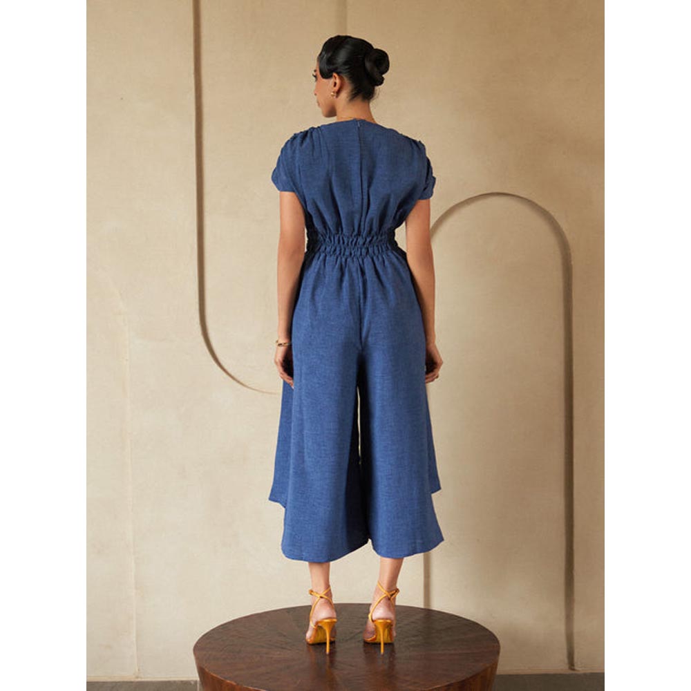 House of Fett Merci Jumpsuit - Navy Blue