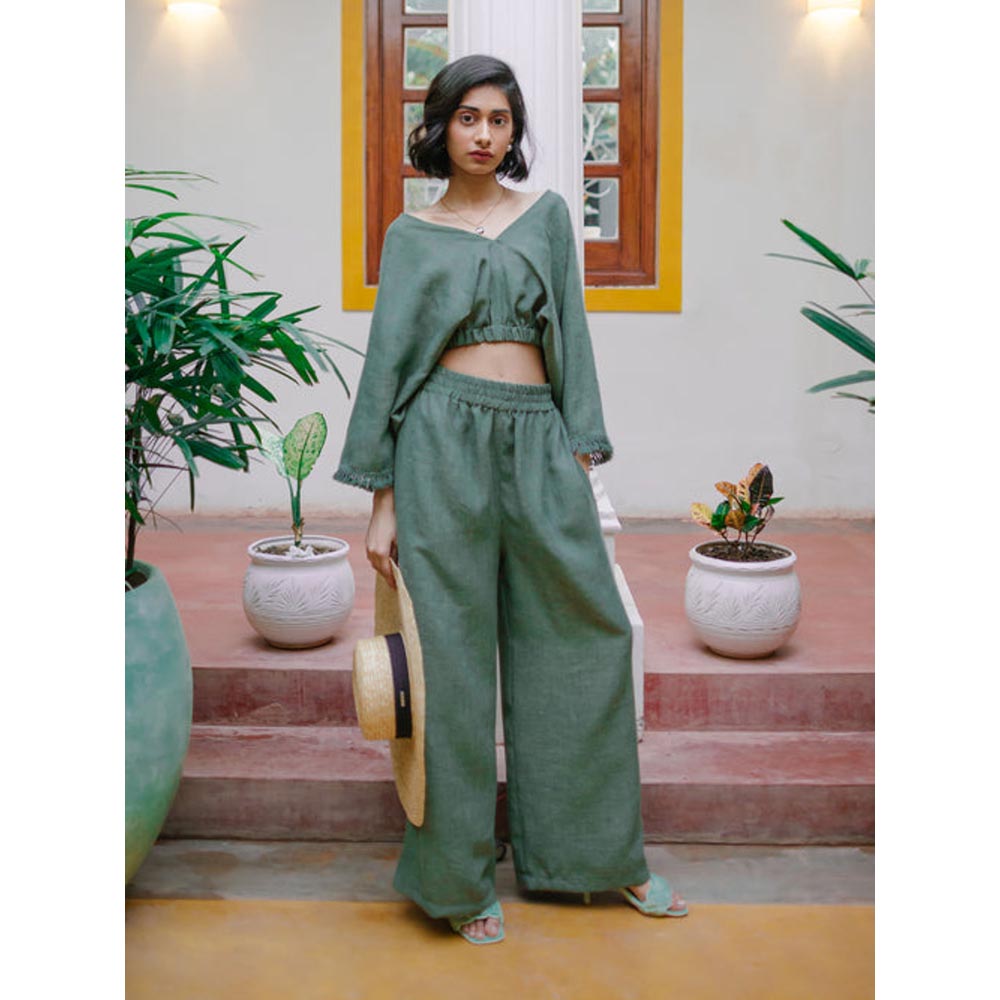 House of Fett Bodrum Comfort Casual Trouser - Green