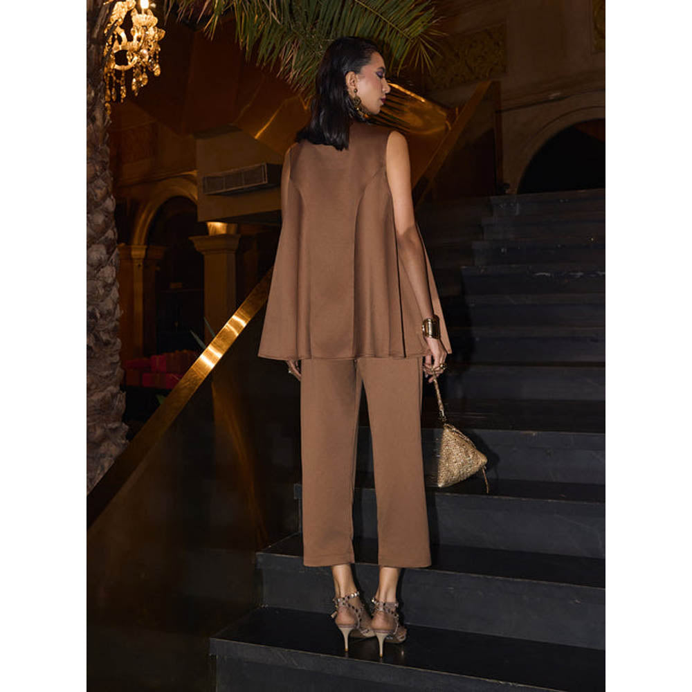 House of Fett Goldeneye Three Piece Co-Ord Set - Brown