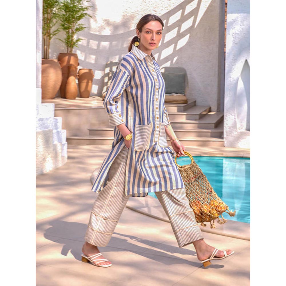 House of Fett Beige Aruba Straight Pant
