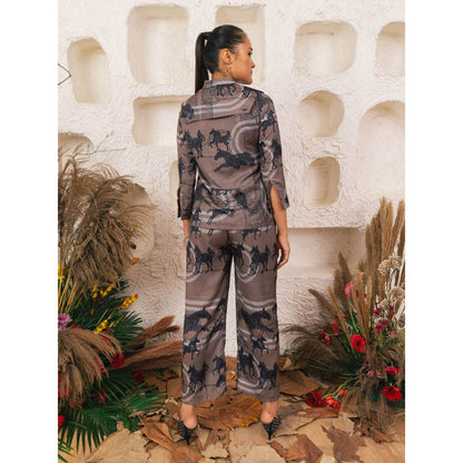 House of Fett Saddle Co-Ord Set - Grey