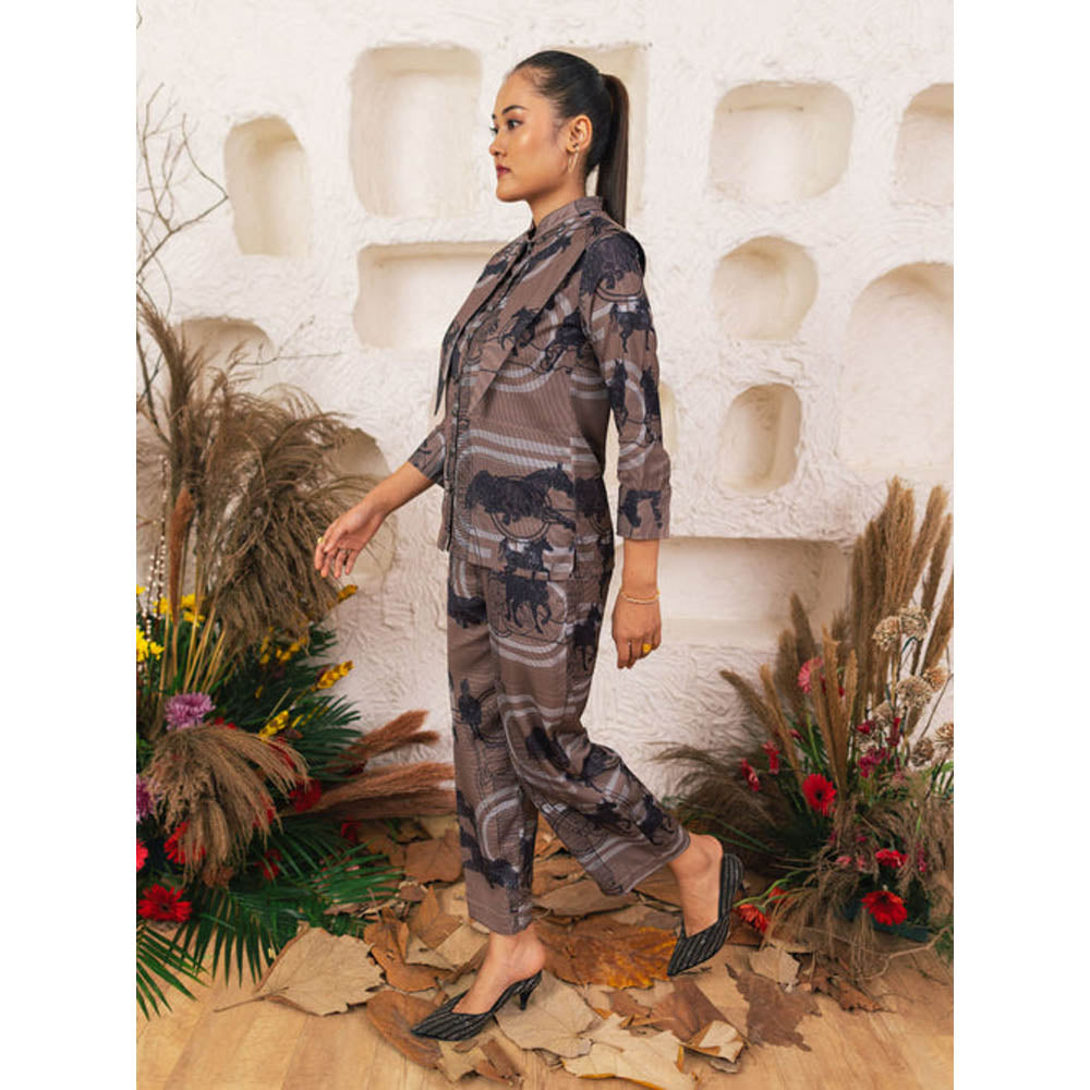 House of Fett Saddle Co-Ord Set - Grey