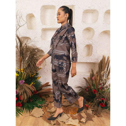 House of Fett Saddle Co-Ord Set - Grey