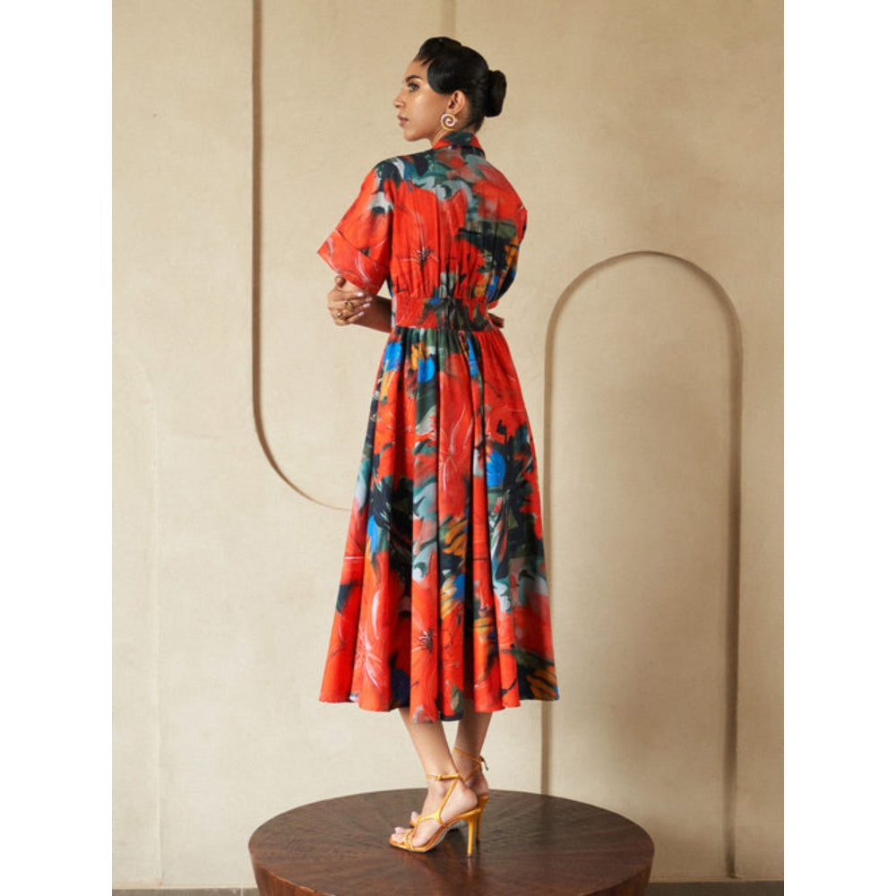 House of Fett Cherry Collins Dress - Multi-Color