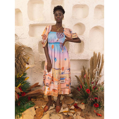 House of Fett Turkey Dress - Multi-Color