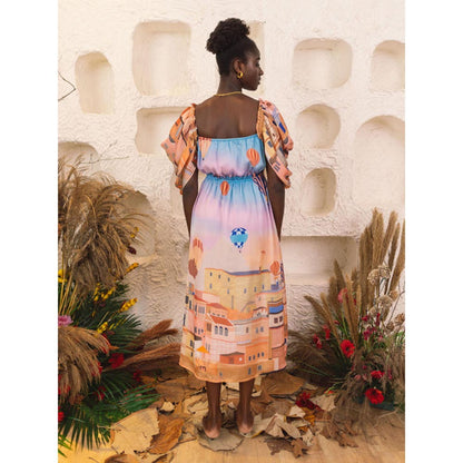 House of Fett Turkey Dress - Multi-Color