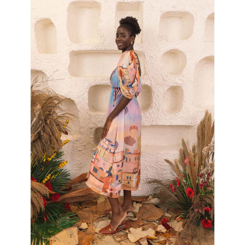 House of Fett Turkey Dress - Multi-Color