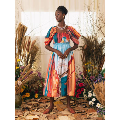 House of Fett Rome Dress - Multi-Color