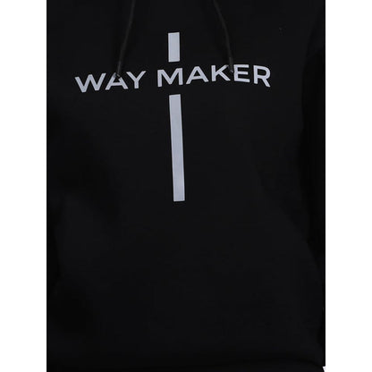 House of Fett Way Maker Street Vibes Loose Fit Womens Hoodie - Black