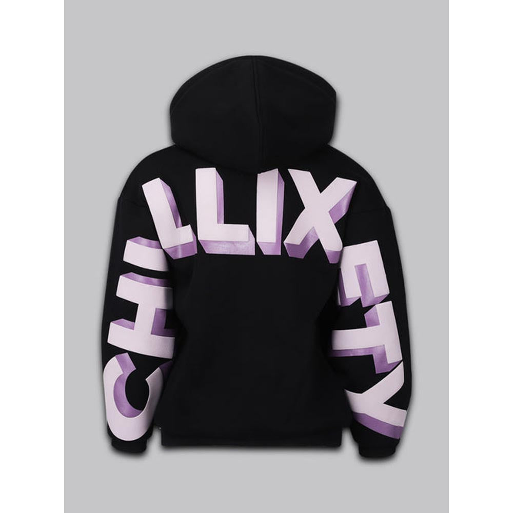 House of Fett Chilliest Everyday Loose Fit Womens Hoodie - Black