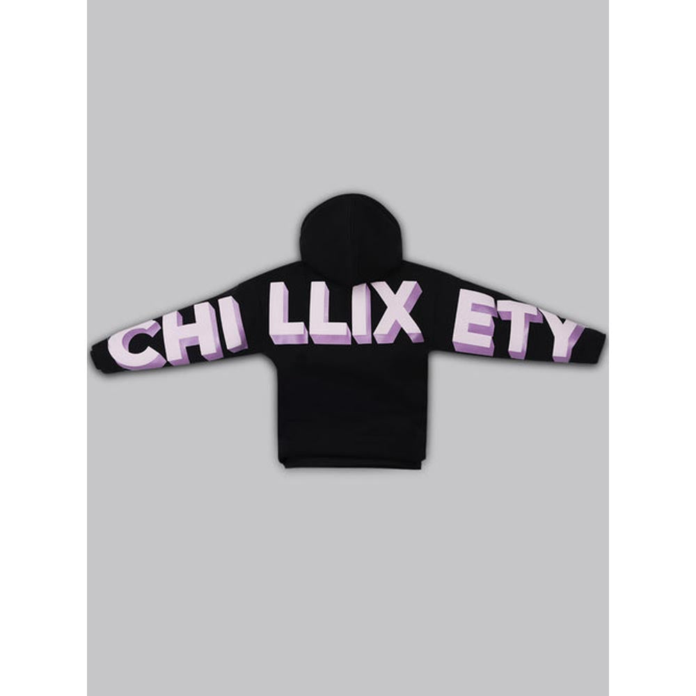 House of Fett Chilliest Everyday Loose Fit Womens Hoodie - Black