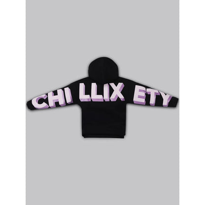 House of Fett Chilliest Everyday Loose Fit Womens Hoodie - Black