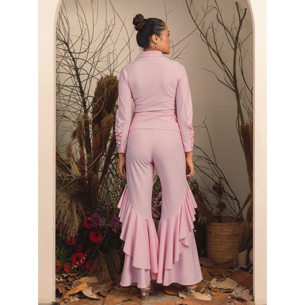 House of Fett Elliot High Neck Top - Pink