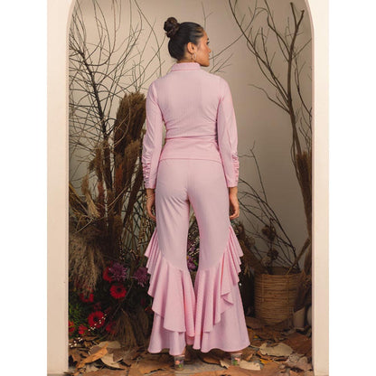 House of Fett Elliot High Neck Top - Pink