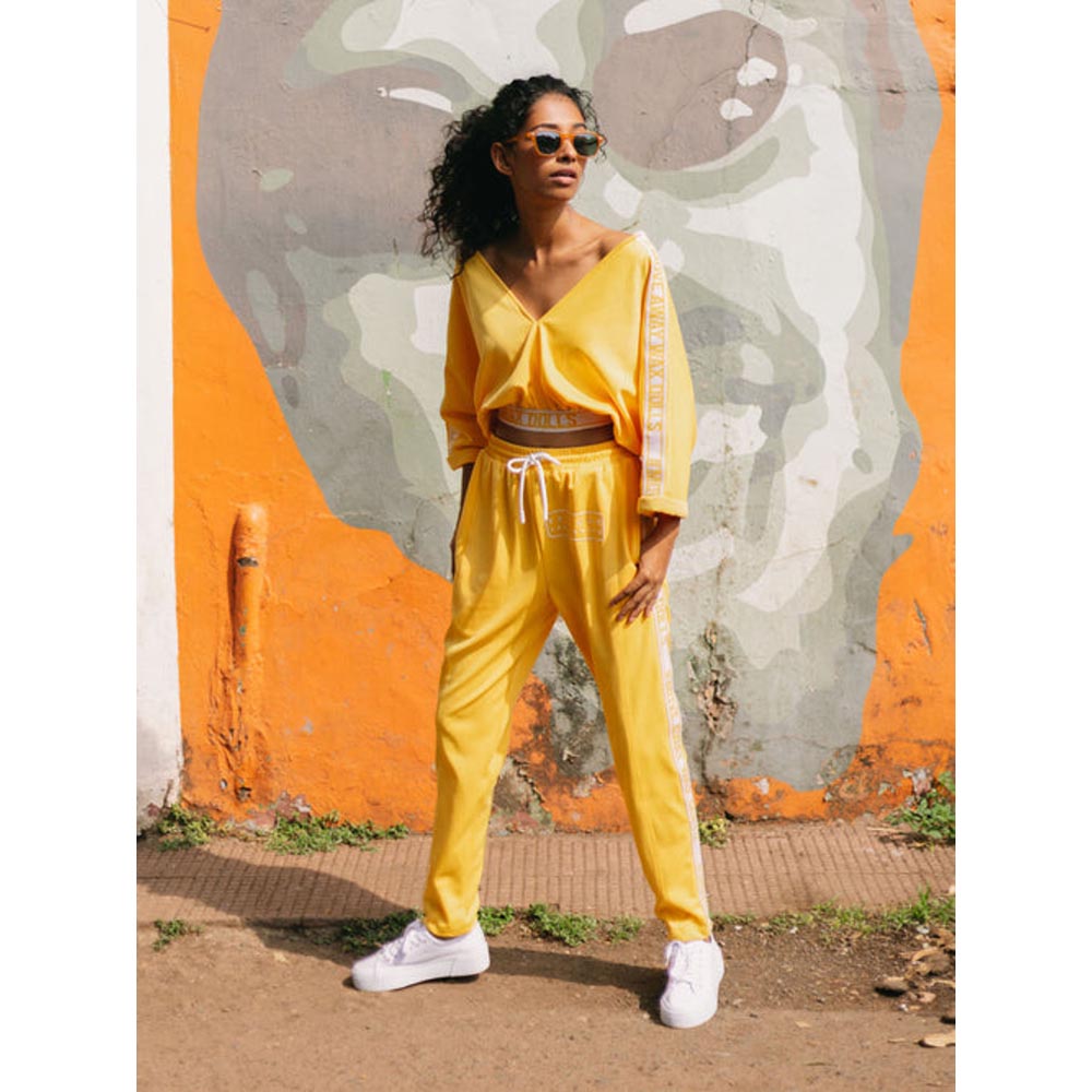 House of Fett Wax Doll Crop Top - Yellow