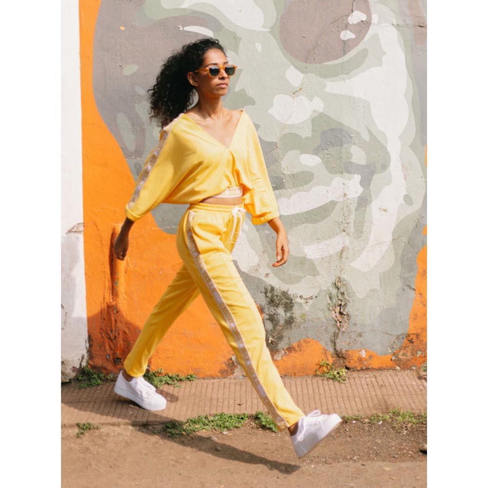 House of Fett Wax Doll Crop Top - Yellow