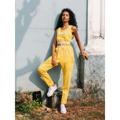 House of Fett Viva Crop Top - Yellow