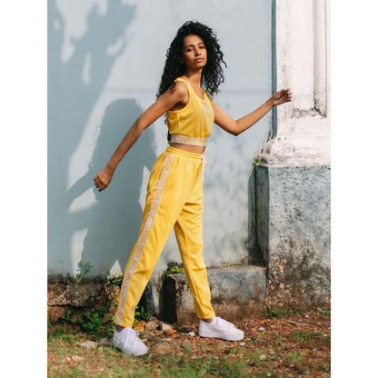 House of Fett Viva Crop Top - Yellow