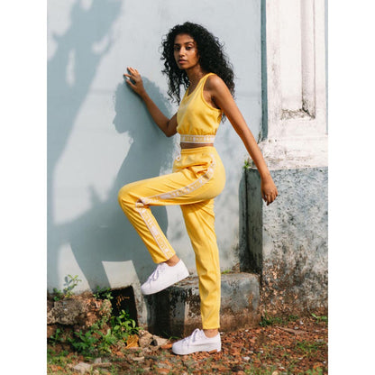 House of Fett Viva Crop Top - Yellow